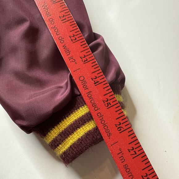 Vtg Birdie Satin Jacket Men Sz XL MMAA Basketball 1982 Runner Up Maroon MN - Picture 9 of 14